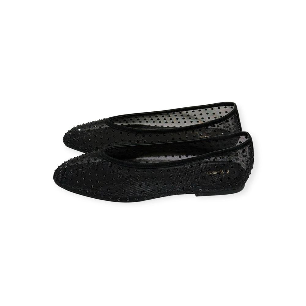 new Reiss 𖦹 Dina Mesh Embellished Ballet Flats 𖦹 Black Crystals 𖦹 40 9.5M 𖦹 - Picture 8 of 16